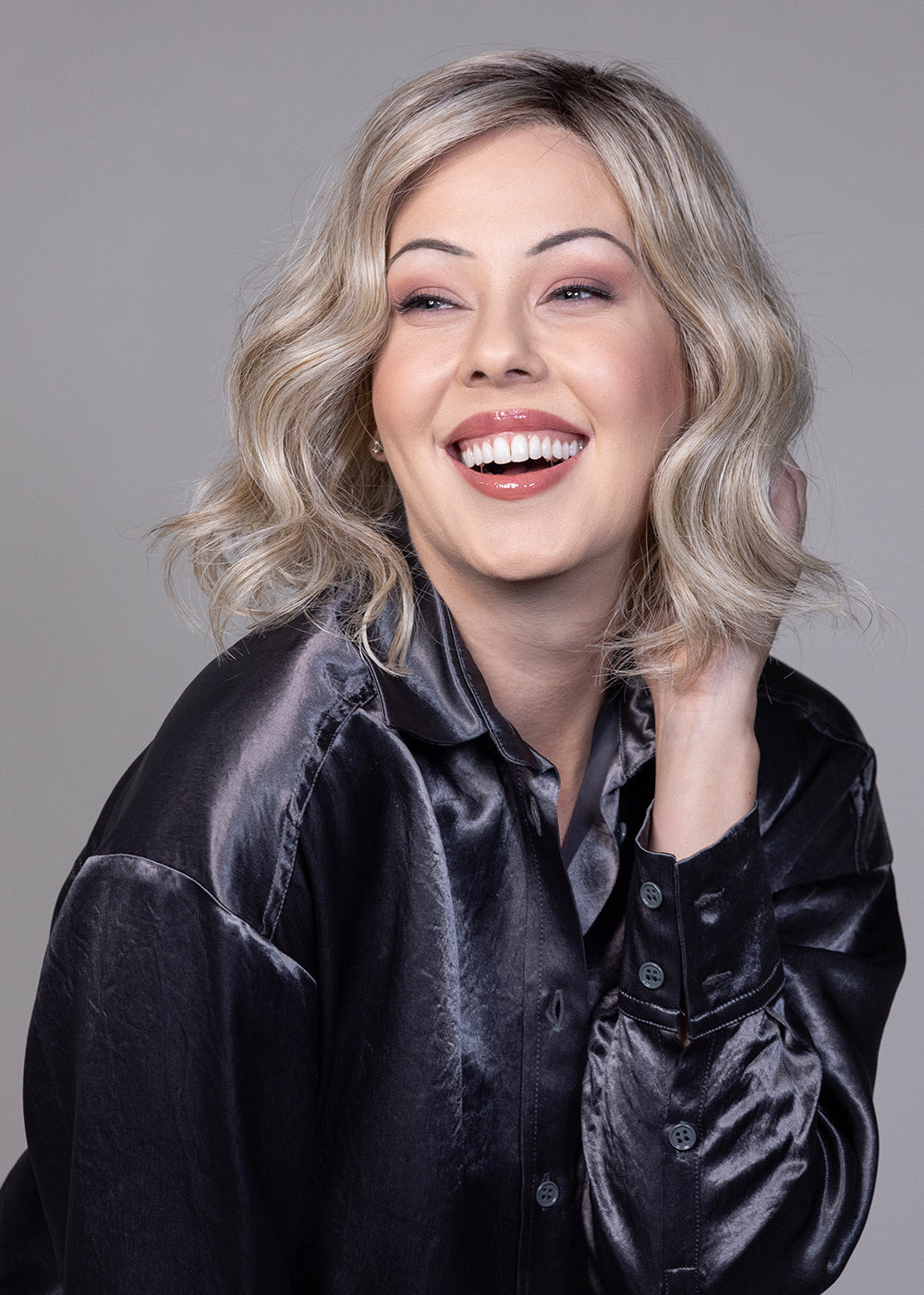 Vienna Roast E by Belle Tress | HF Synthetic Lace Front Wig | Mono Part