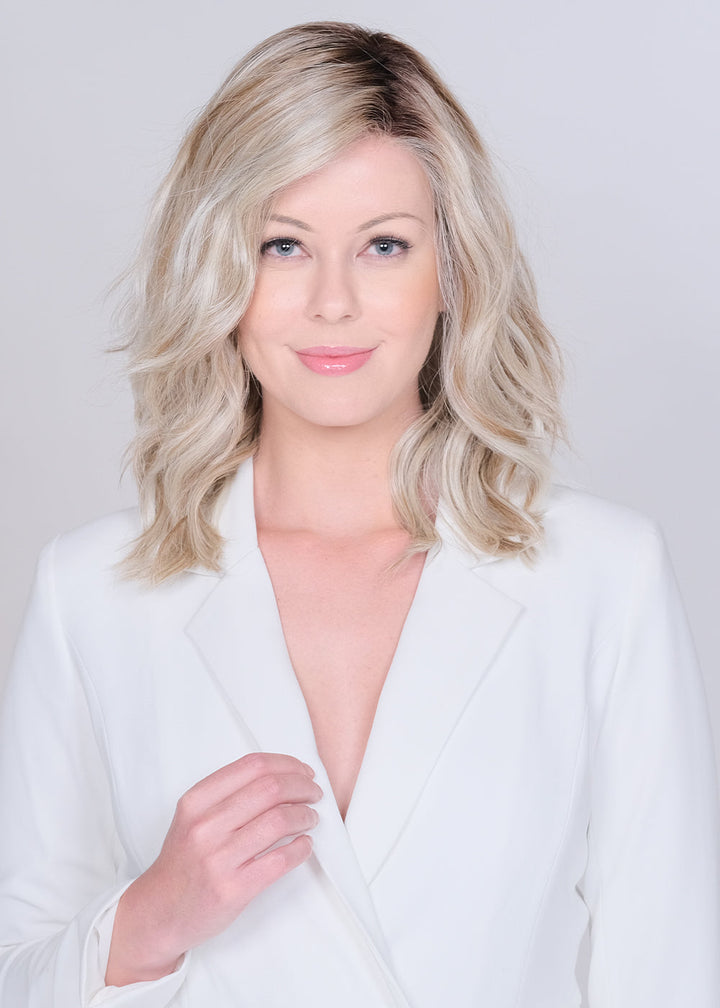 Dalgona 16" V by Belle Tress | HF Synthetic Lace Front Wig | Hand Tied Mono Top