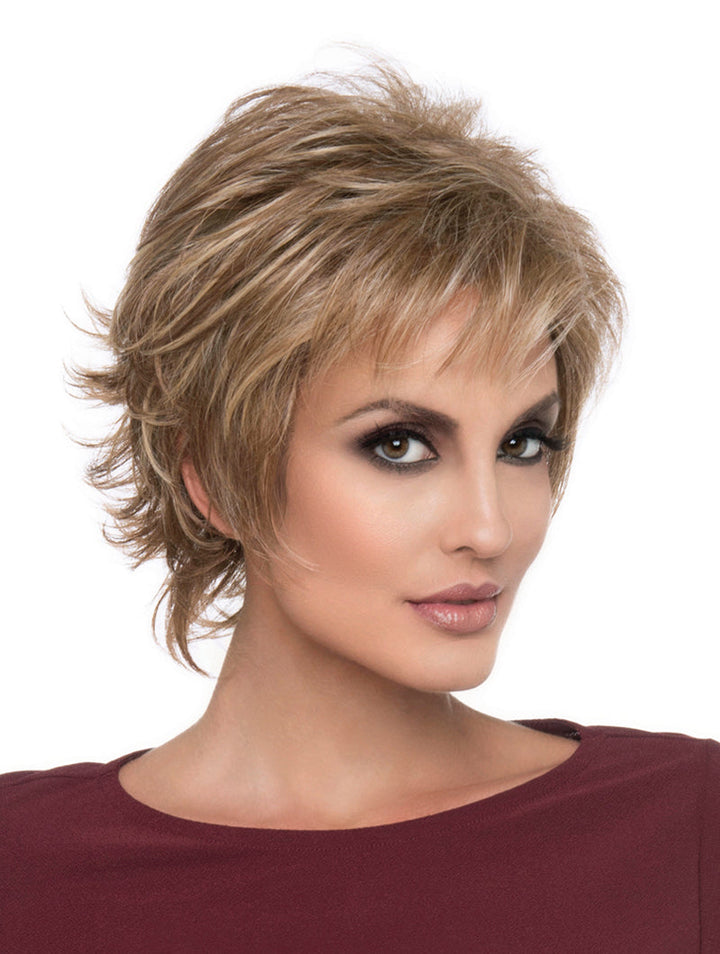 Aria by Envy | Chic Short Pixie Human Hair Blend Wig