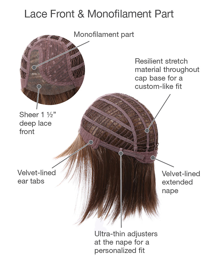 Premium by Gabor | Layered Lace Front Monofilament Wig