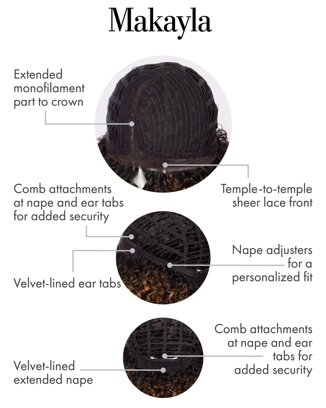 Makayla by Kim Kimble | Curly Heat-Friendly Synthetic Wig