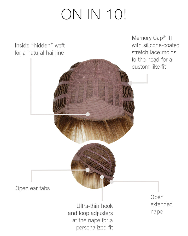 On In 10! by Raquel Welch | Heat-Friendly Layered Wig
